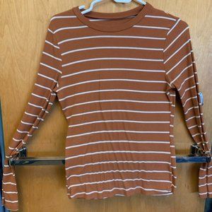 Charlotte Russe Striped Long Sleeve T-shirt